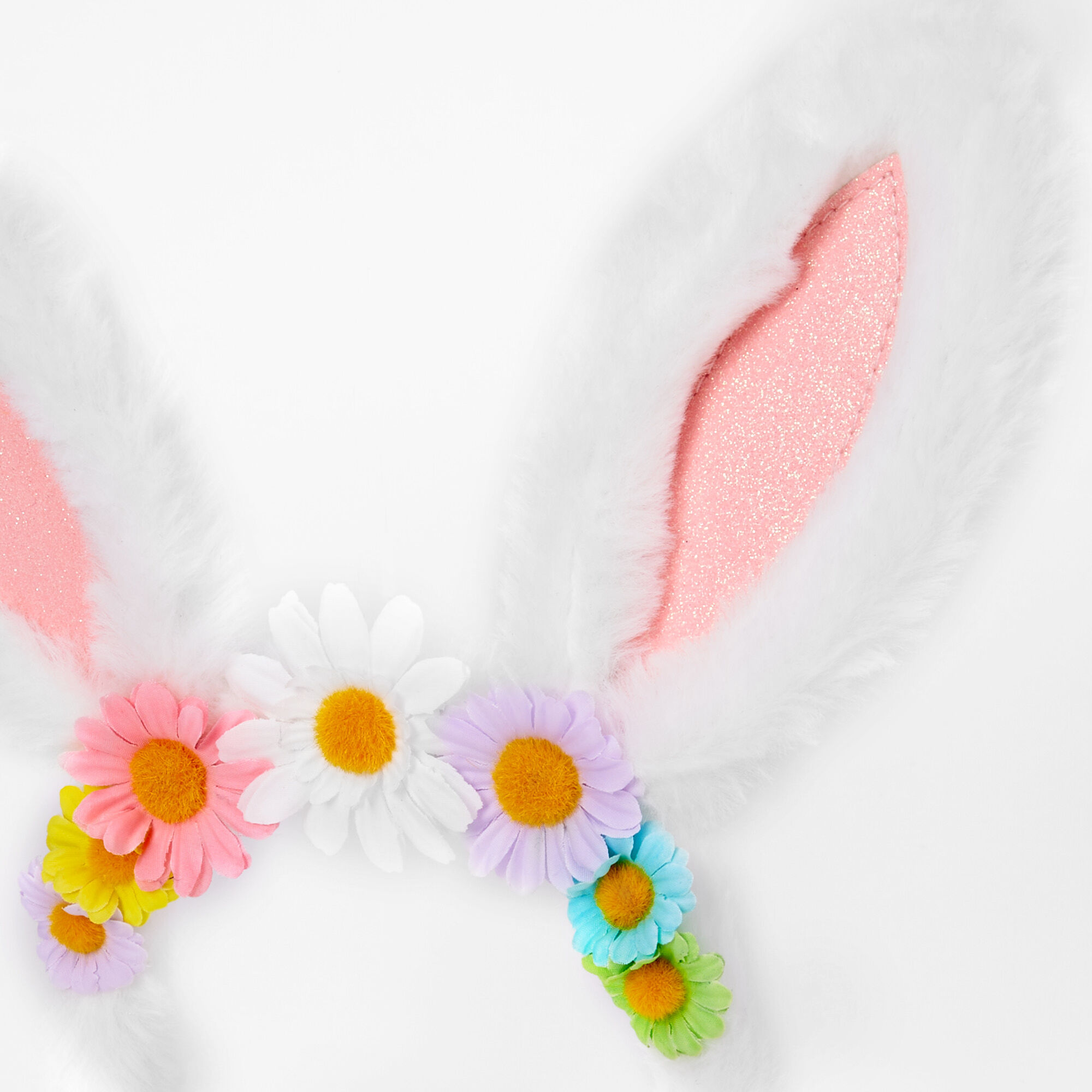 Floral Easter Bunny Ears Headband,