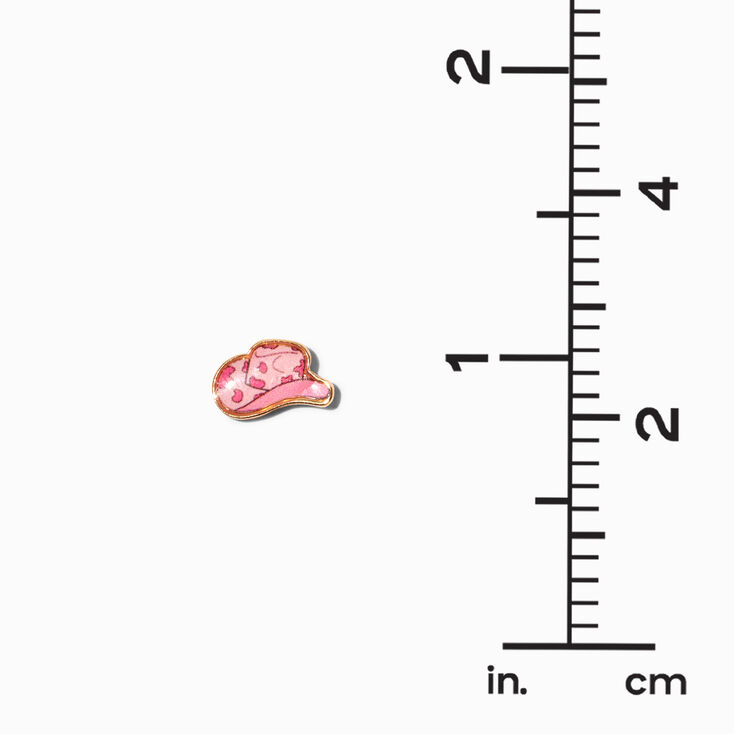 Pink Cowgirl Stud Earrings - 3 Pack,