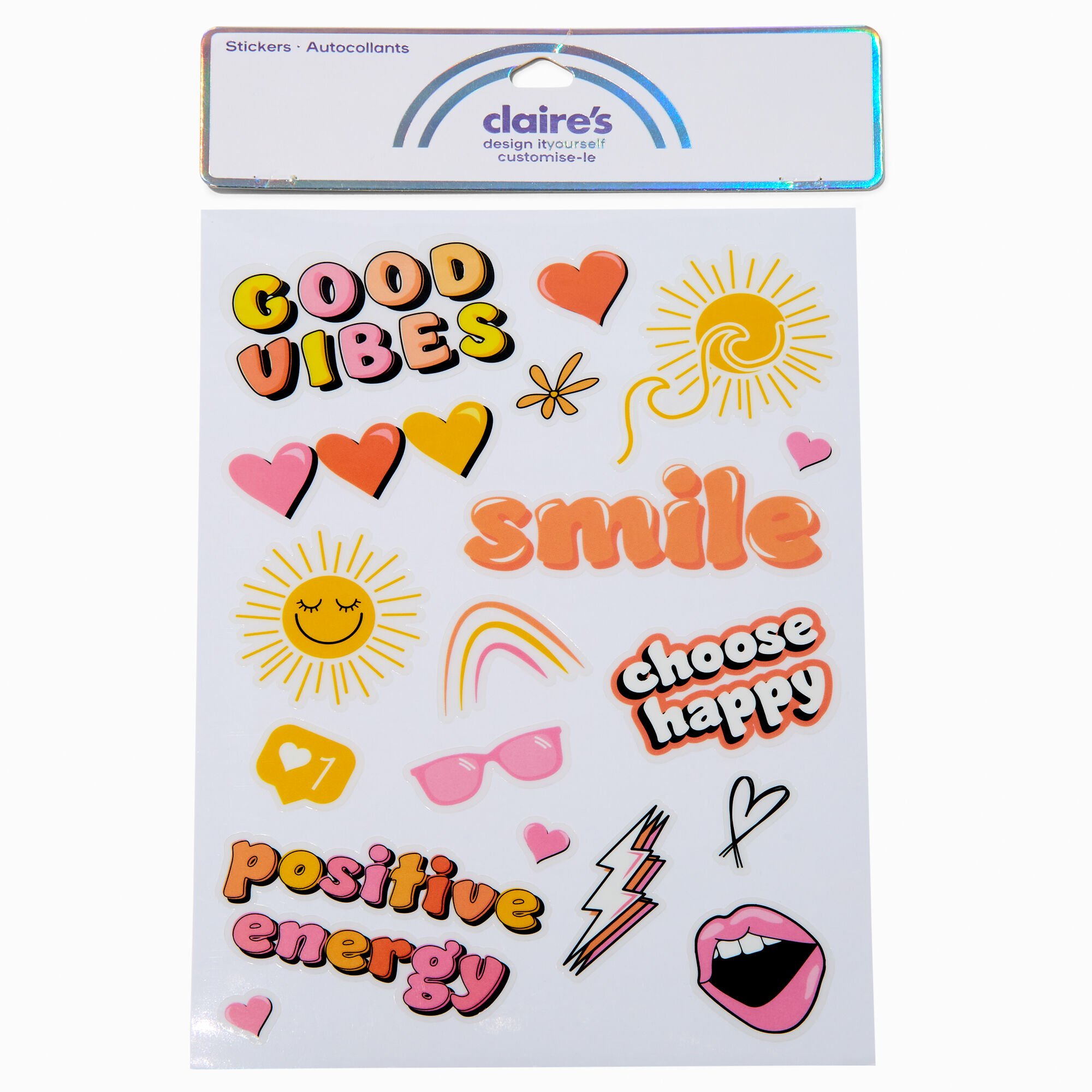 DIY 'Good Vibes' Stickers,