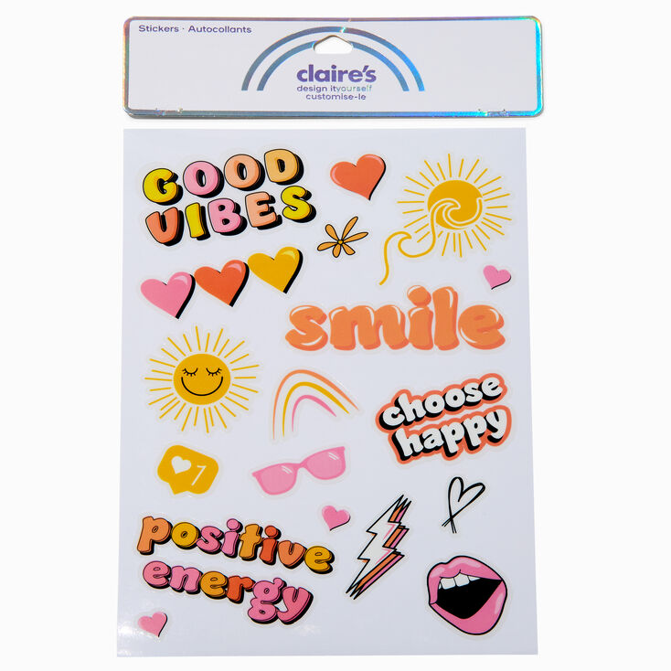 DIY &#39;Good Vibes&#39; Stickers,