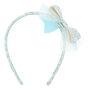 Claire&#39;s Club Glitter Bow Headband - Silver,