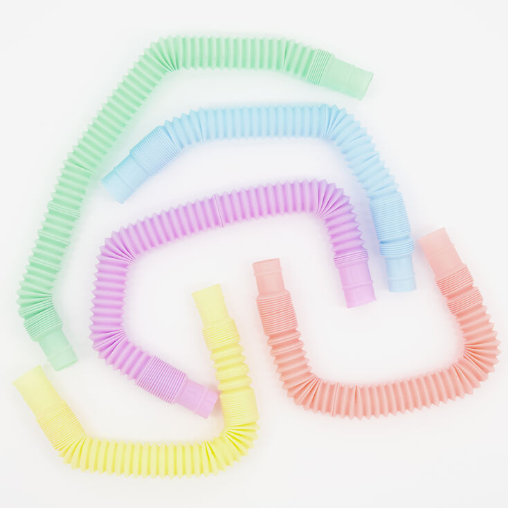 Fidget Pastel Tubes Straws - 5 Pack,