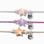 Best Friends Iridescent Stars Adjustable Bracelets - 3 Pack,