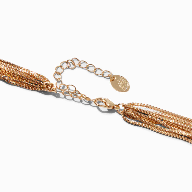Gold-tone 7-Chain Necklace,