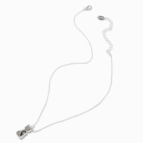 Best Friends Glitter Kitty Cat Pendant Necklaces - 2 Pack,