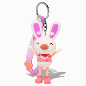 Bunny Stretchy Limbs Wristlet Keychain,