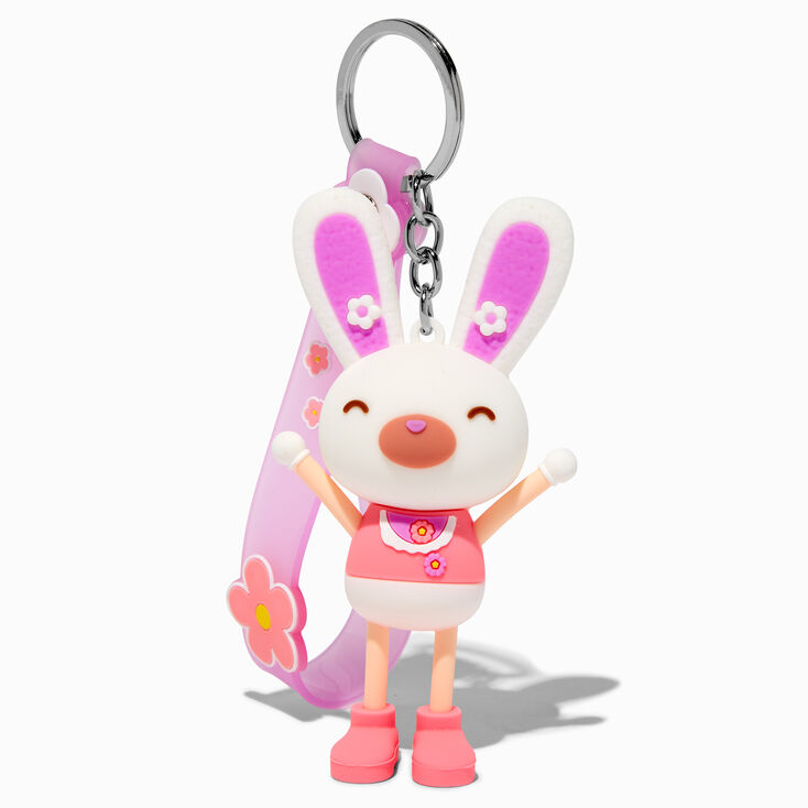 Porte-cl&eacute;s bracelet lapin aux membres extensibles,