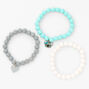 Claire&#39;s Club Koala Heart Beaded Stretch Bracelets - 3 Pack,