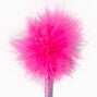 Heart Print Marabou Feather Pen,