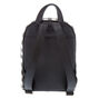 Gingham Print Small Backpack - Black,