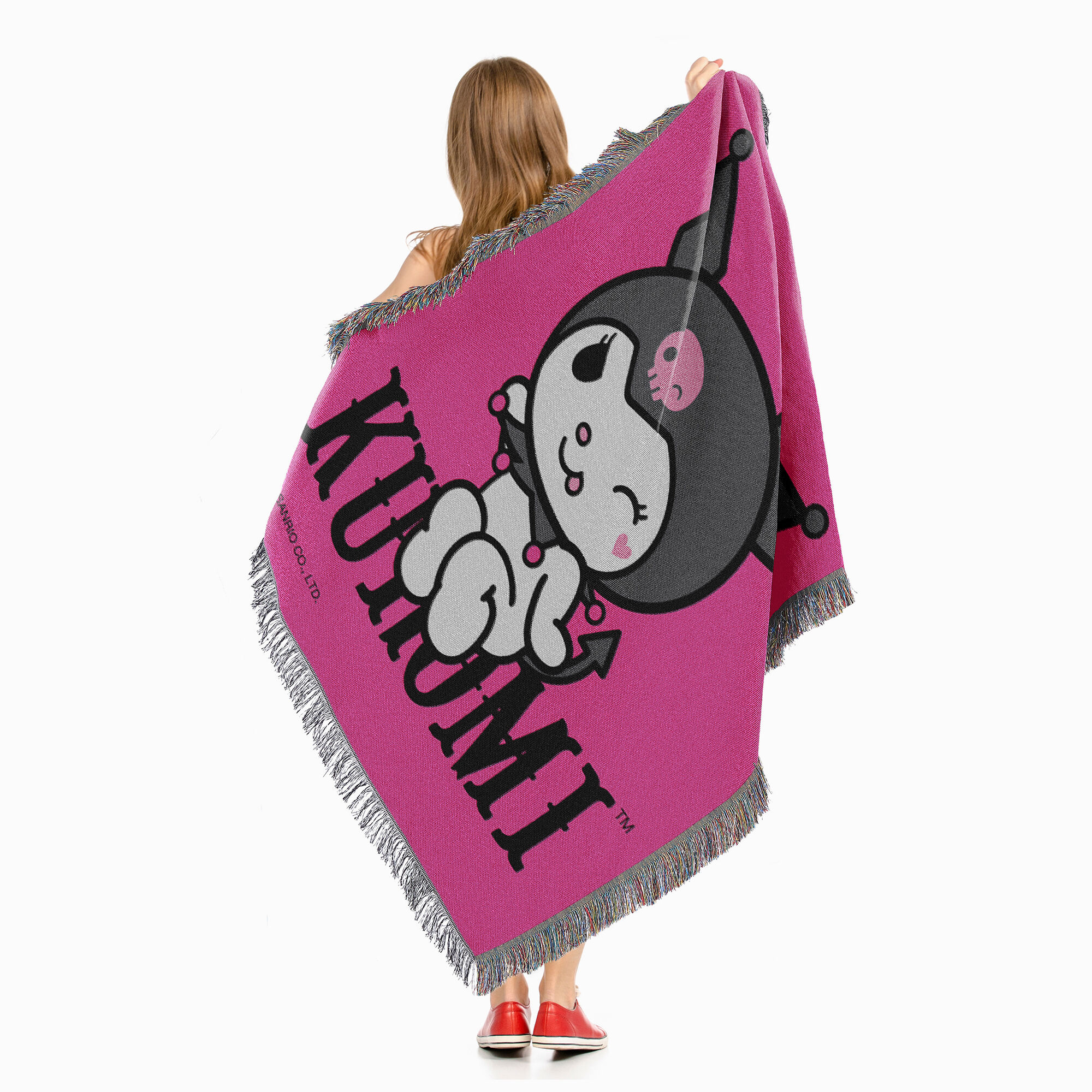 Kuromi™ & So Sassy Woven Tapestry Throw Blanket (ds),