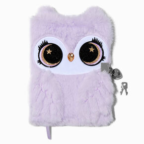 Purple Owl Lock Diary,