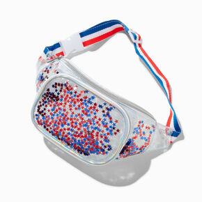 Stars &amp; Stripes Clear Belt Bag,