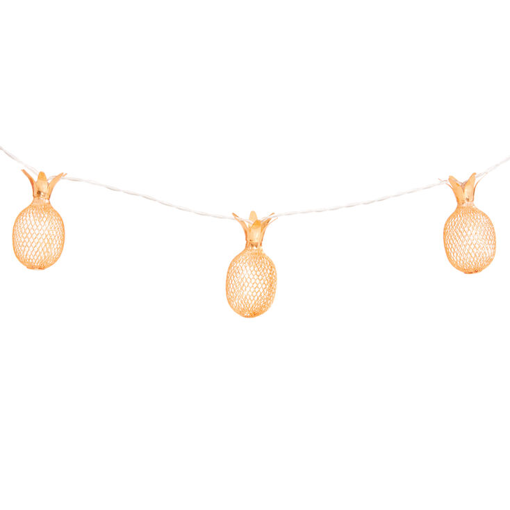 Rose Gold Pineapple Light Strands,