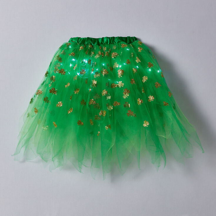 Shamrock Light-Up Tulle Tutu - Green,
