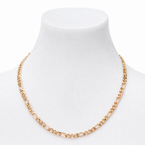 Gold Figaro 20&quot; Chain Link Necklace,