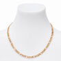 Gold-tone Figaro 20&quot; Chain Link Necklace,