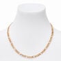 Gold Figaro 20&quot; Chain Link Necklace,