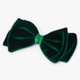 Velvet Bow Hair Clip - Emerald,