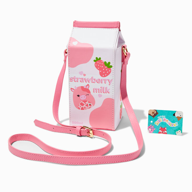 Squishmallows&trade; Strawberry Milk Crossbody Bag,