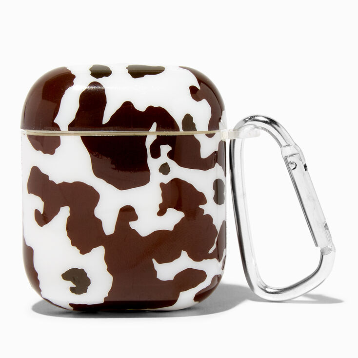 Cow Print Silicone Earbud Case Cover - Compatible With Apple AirPods&reg;,