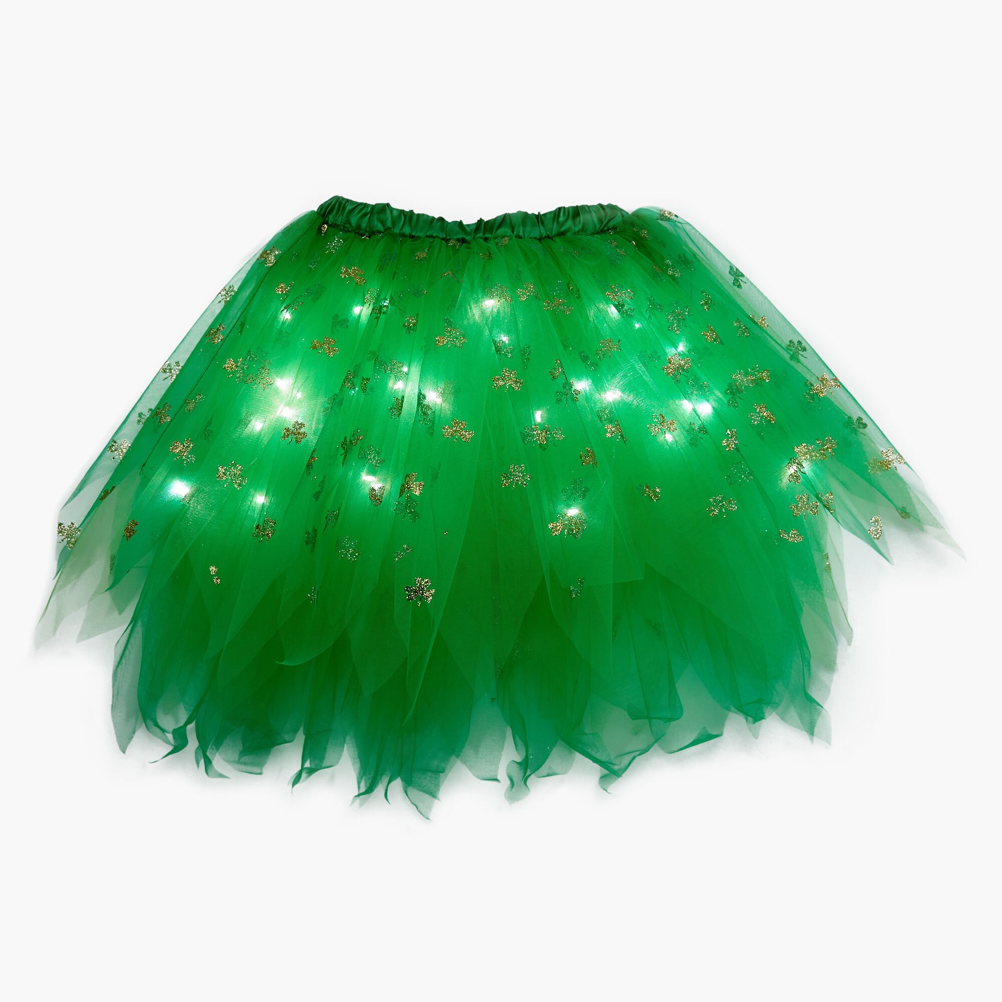Shamrock Light-Up Tulle Tutu - Green,