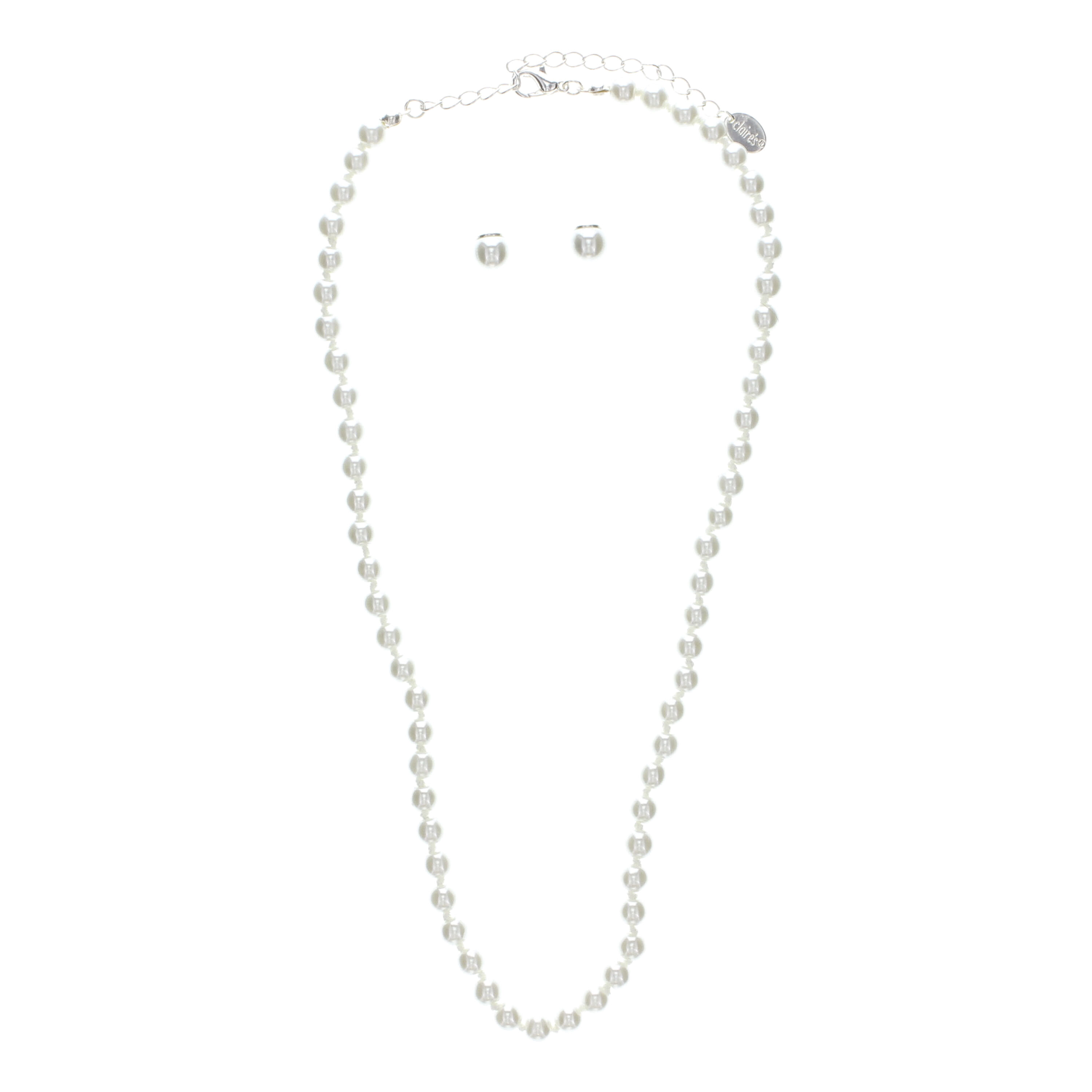 Claire's pearl best sale necklace