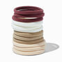 Nude Tonal Rolled Hair Ties - 12 Pack,