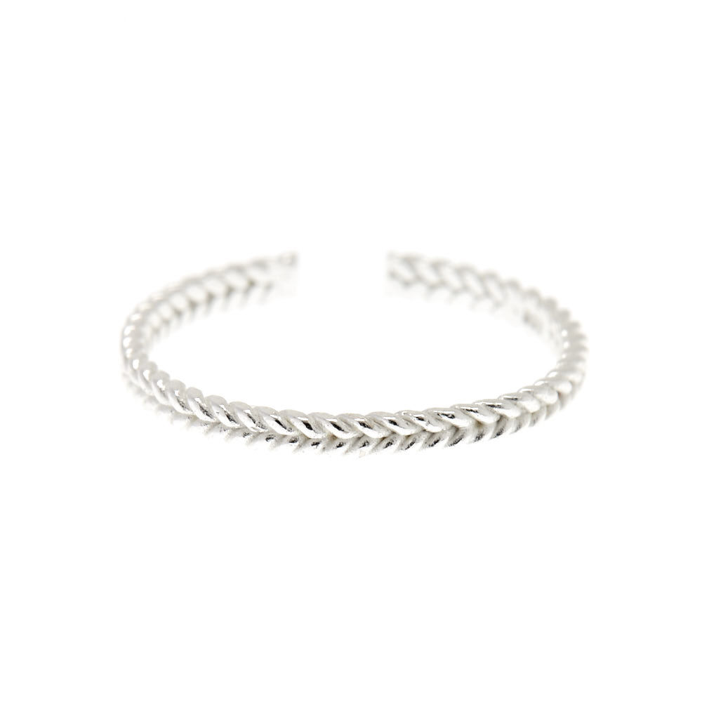 Sterling Silver Twist Toe Ring,
