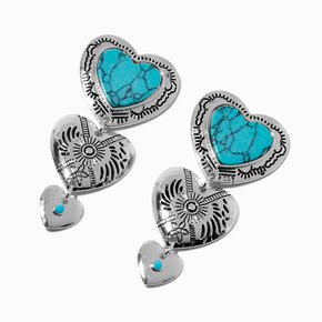 Cowgirl Heart Drop Earrings,