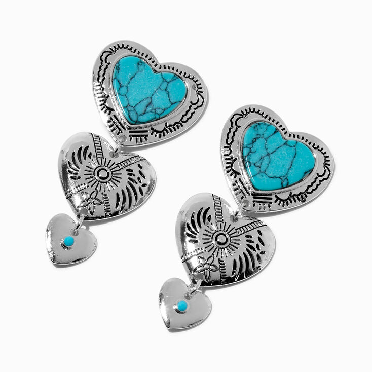 Cowgirl Heart Drop Earrings,