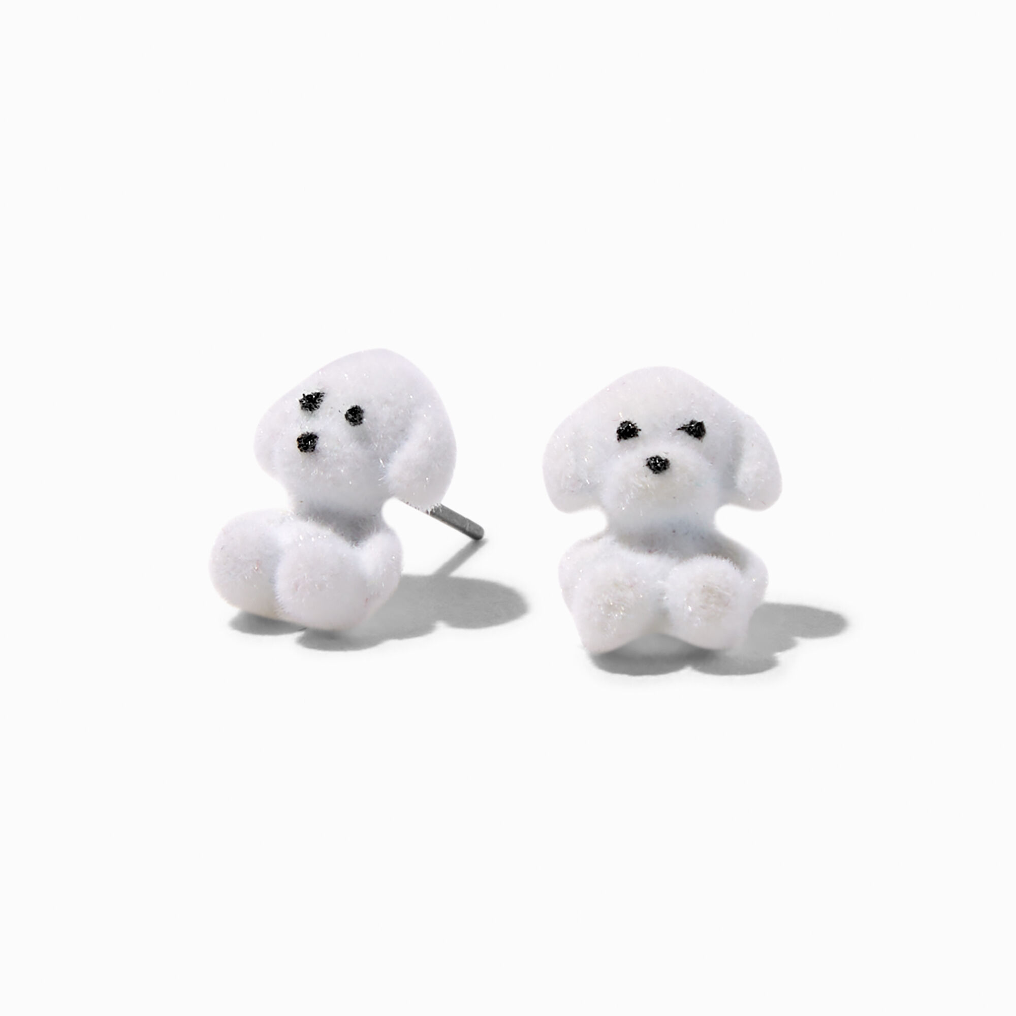 View Claires Fuzzy Puppy Stud Earrings information