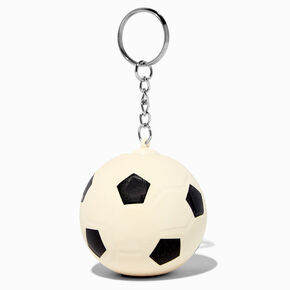 Soccer Ball Stress Ball Keychain,