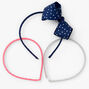 Claire&#39;s Club Heart Polka Dot Loopy Headbands - 3 Pack,