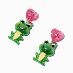 Puffy Frog Drop Earrings,