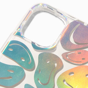 Holographic Happy Face Protective Phone Case - Fits iPhone&reg; 11,