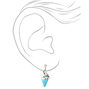 Silver Glitter Popsicle Ice Cream Clip-On Earrings - 3 Pack,