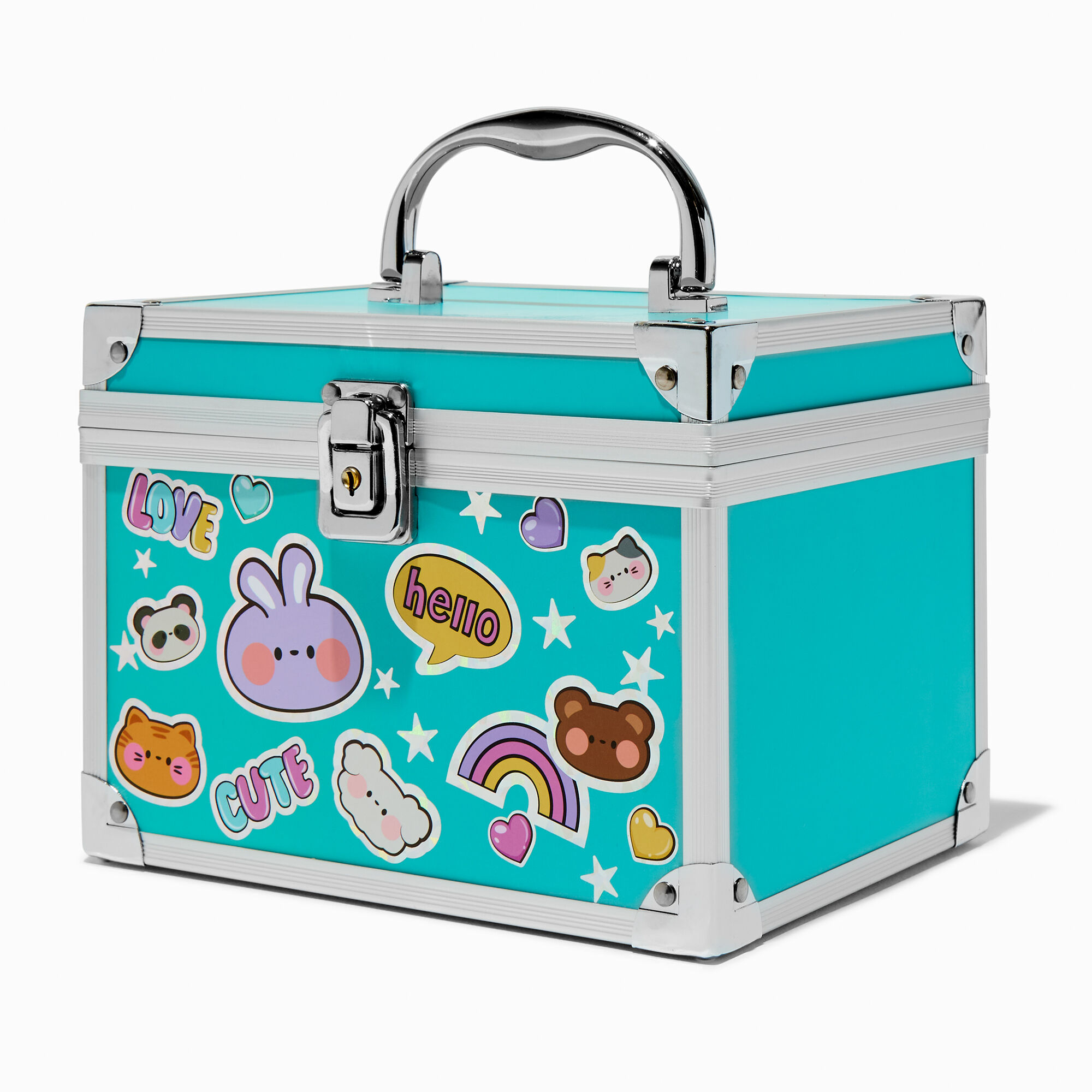 View Claires Critters Printed Lock Box Silver information