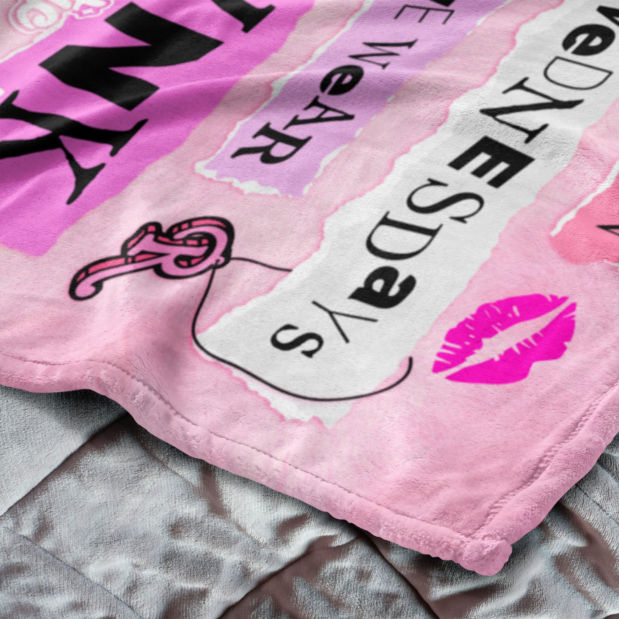 Mean Girls™ x Claire's Pink Silk Touch Throw Blanket,
