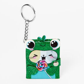 Glitter Frog Costume Cat Mini Diary Keychain,