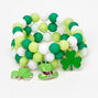 St. Patrick&#39;s Day Beaded Stretch Bracelets - 3 Pack,