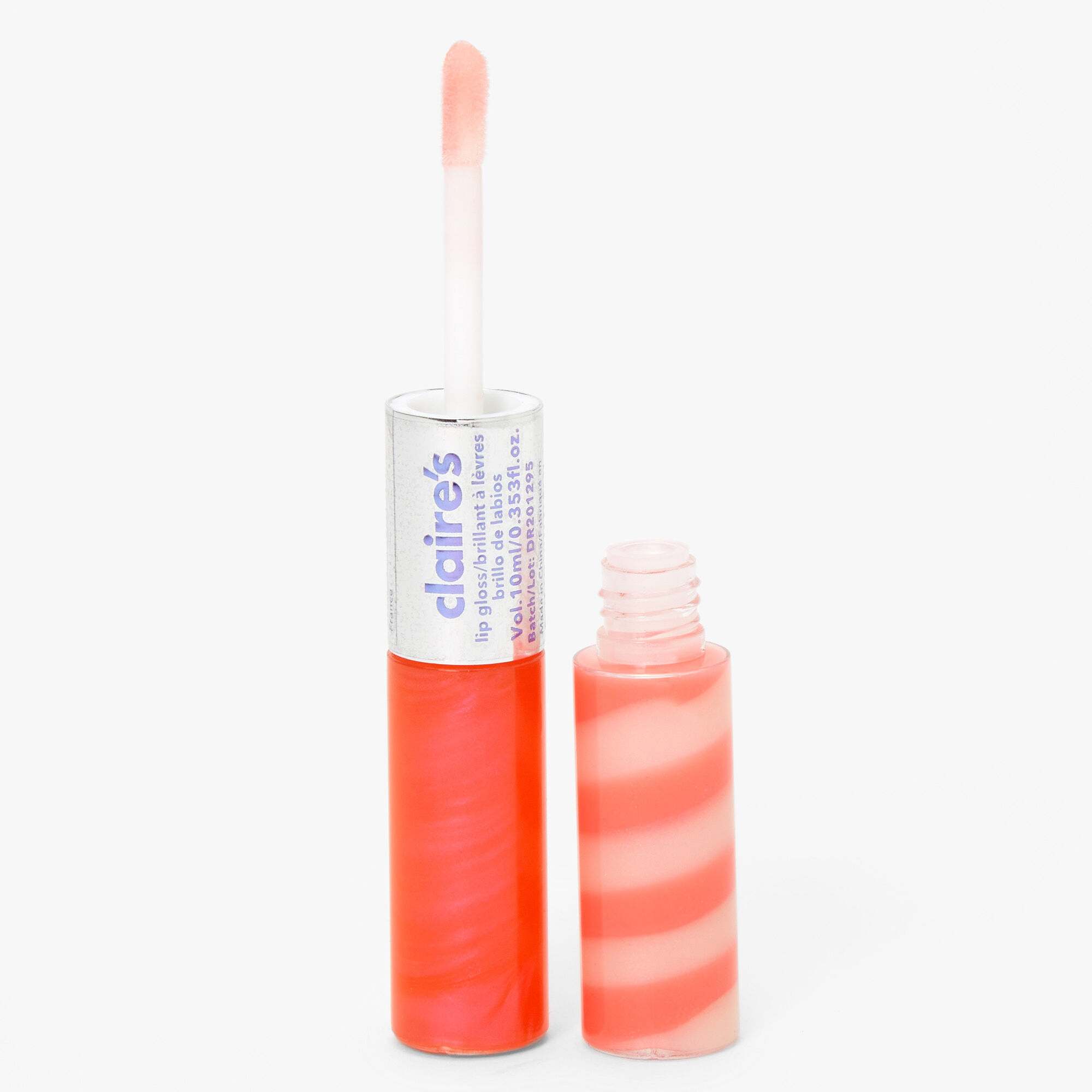 Double-Ended Lip Gloss Tube - Coral,