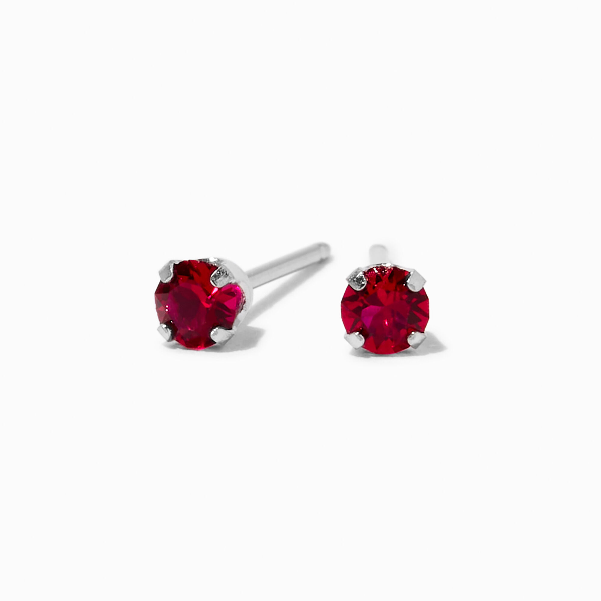 9ct Yellow Gold Garnet 4mm Stud Earrings – Shiels Jewellers