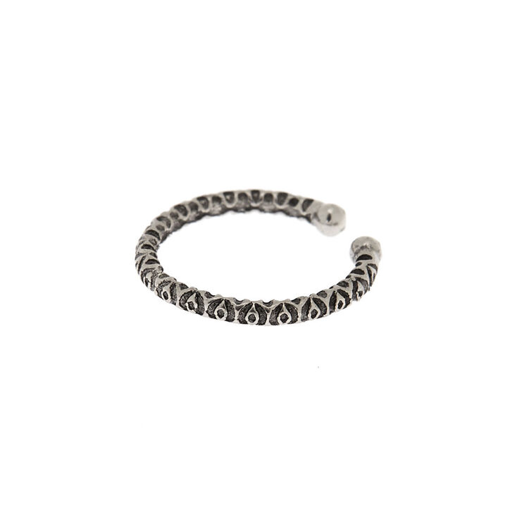 Claire's Faux anneau de nez torsadé en acier inoxydable