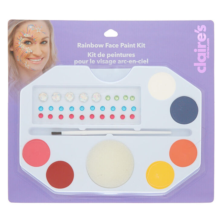 Claire's Kit de peinture pour le visage couleur arc-en-ciel