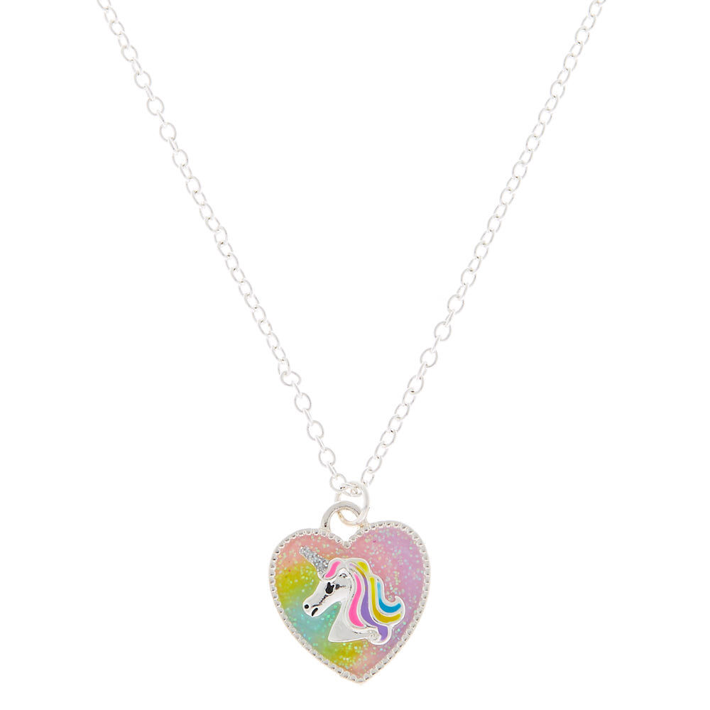 Pastel Rainbow Unicorn Pendant Necklace