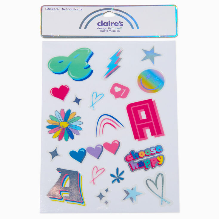 DIY &#39;A&#39; Initial Stickers,