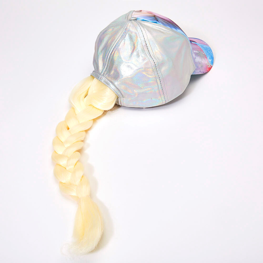 Casquette de baseball avec cheveux Elsa La Reine des Neiges 2 de ©Disney,