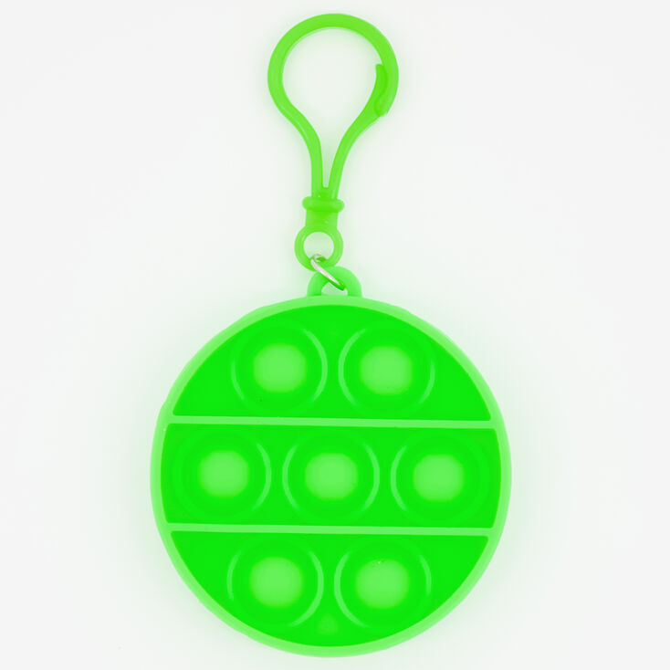 Neon Push Poppers Fidget Toy Keyring &ndash; Styles May Vary,