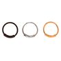 Mixed Metal 20G Sleek Bar Hoop Nose Rings - 3 Pack,